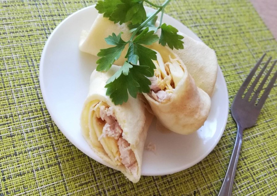 Блинчики с курицей