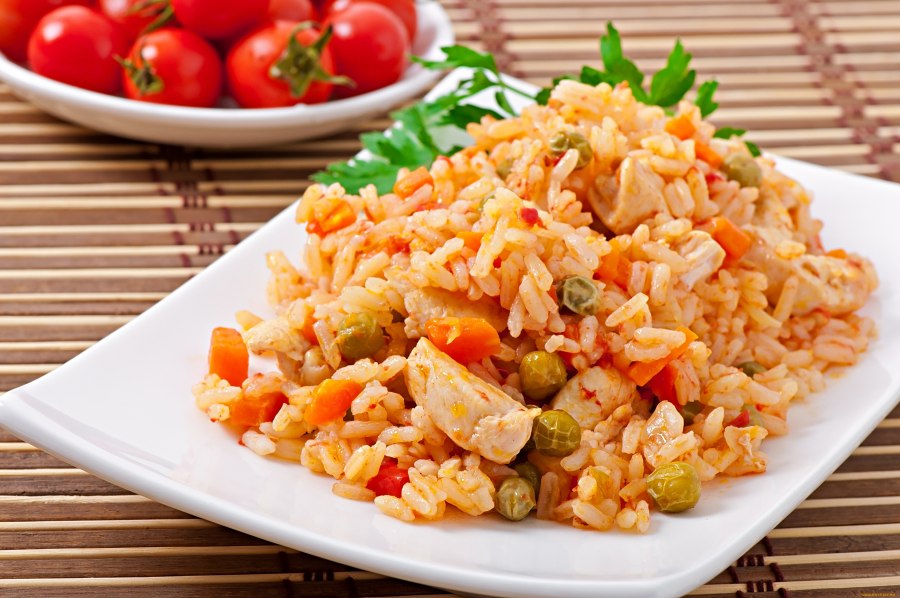 Плов с курицей