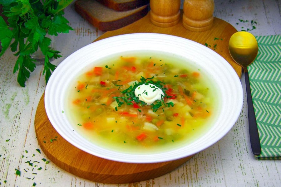 Суп куриный с картофелем