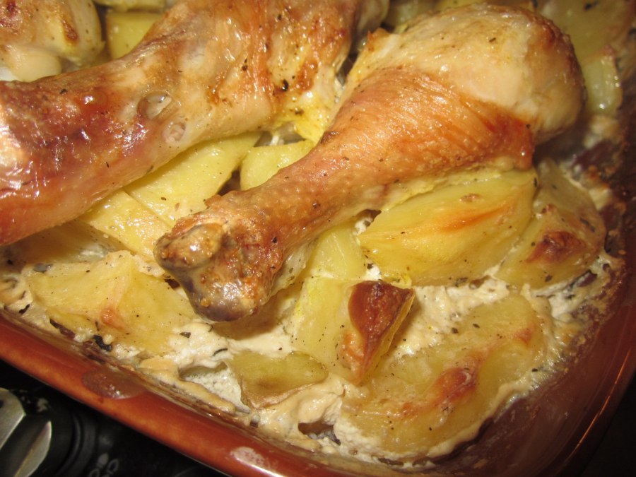 Куриная голень с медом