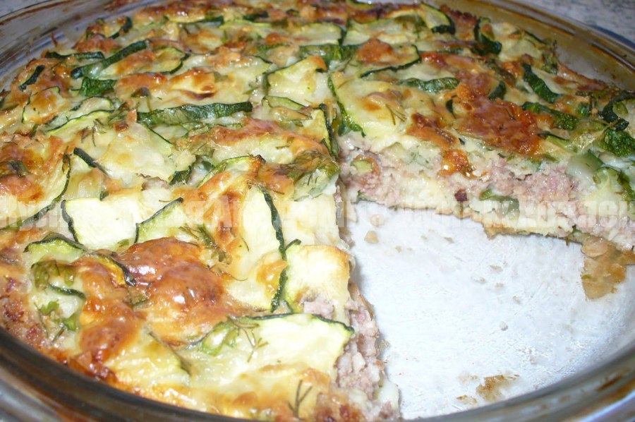 Запеканка с кабачками и сыром