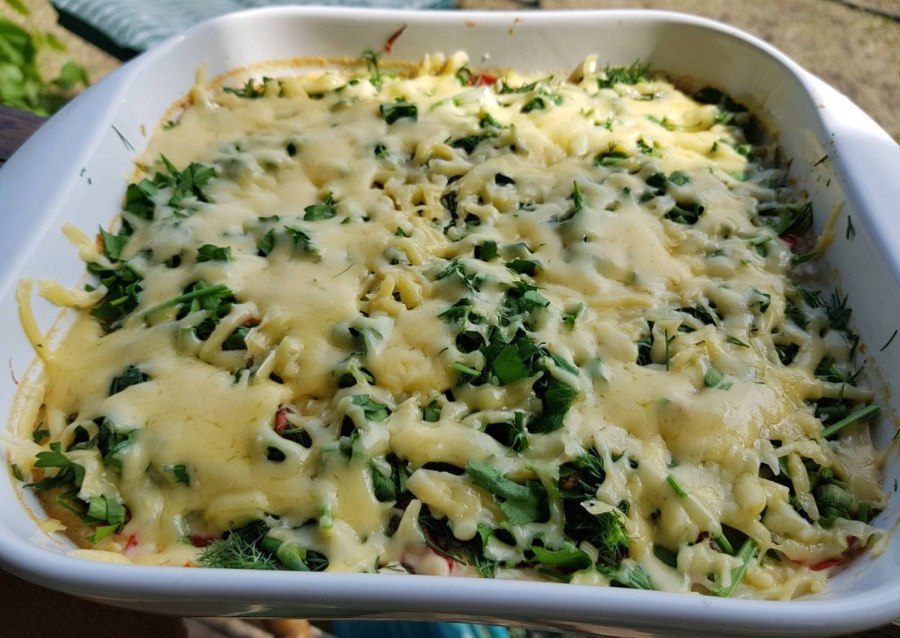 Кабачковая запеканка с рисом