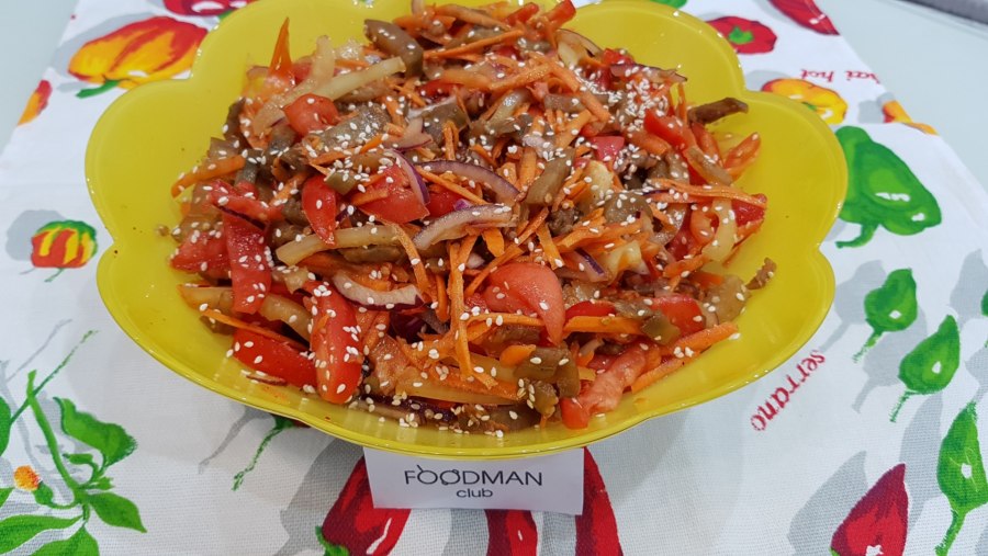 Баклажаны по корейски с капустой и морковью