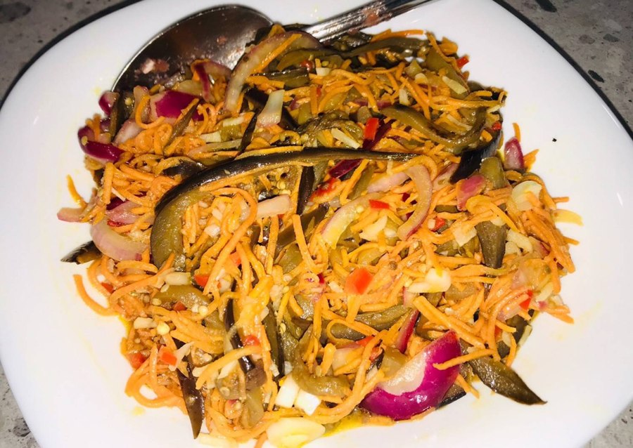 Баклажаны с кунжутом по корейски