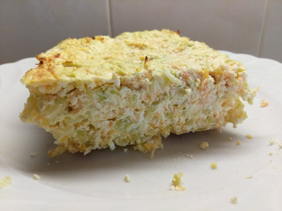 Пирог-запеканка с кабачками