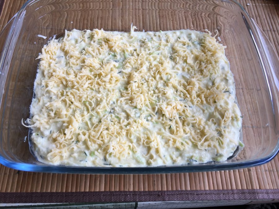 Кабачково рисовая запеканка