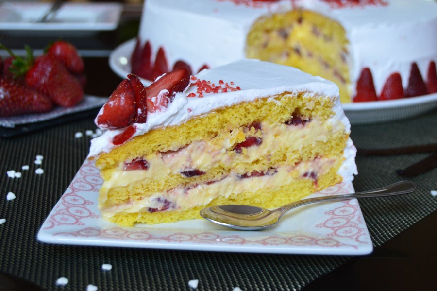 Клубничный тарт с заварным кремом