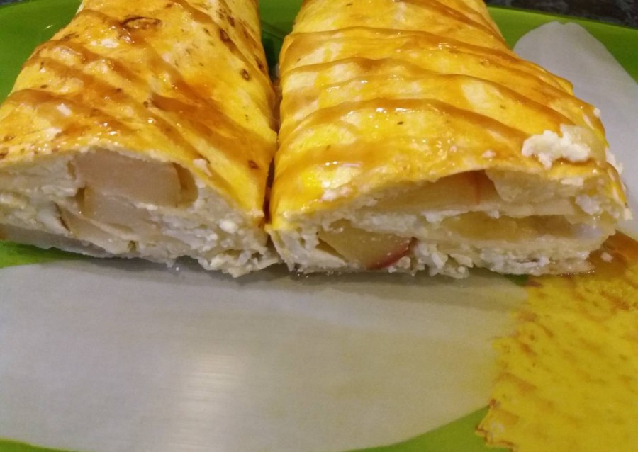 Творожный пирог из лаваша
