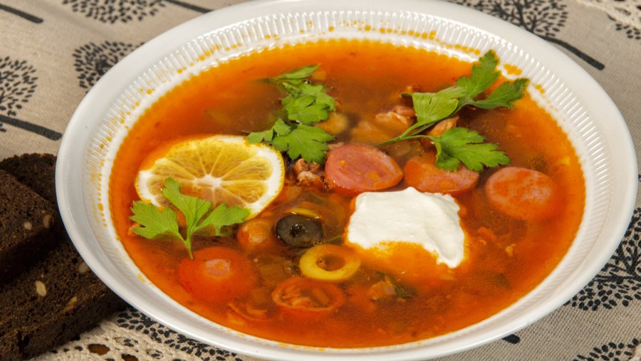 Солянка с фасолью