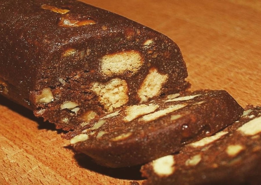 Колбаска из печенья