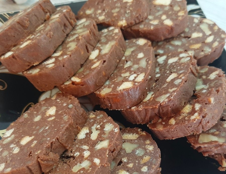 Шоколадная колбаса со сгущенкой