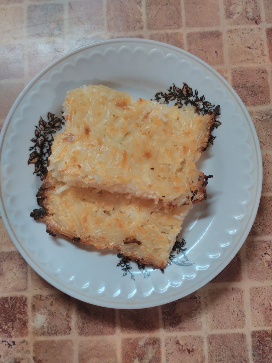 Лапшевник из макарон сладкий в духовке