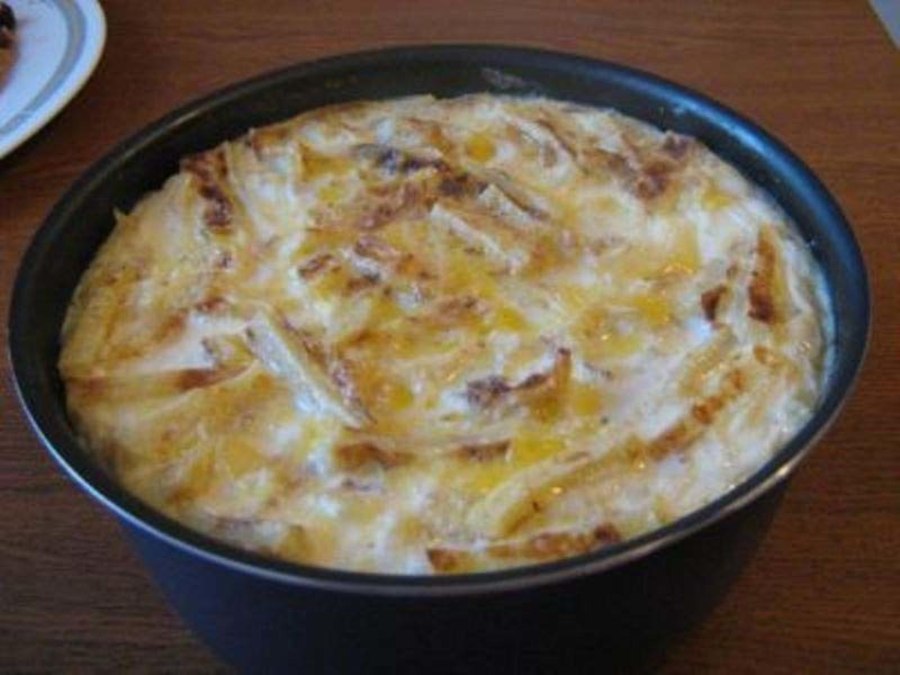 Сладкая запеканка из макарон