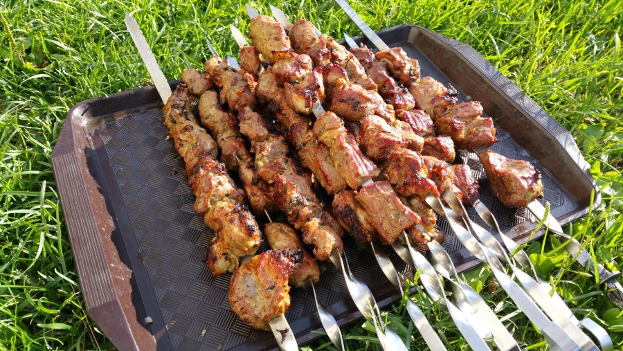 Мясо на мангале