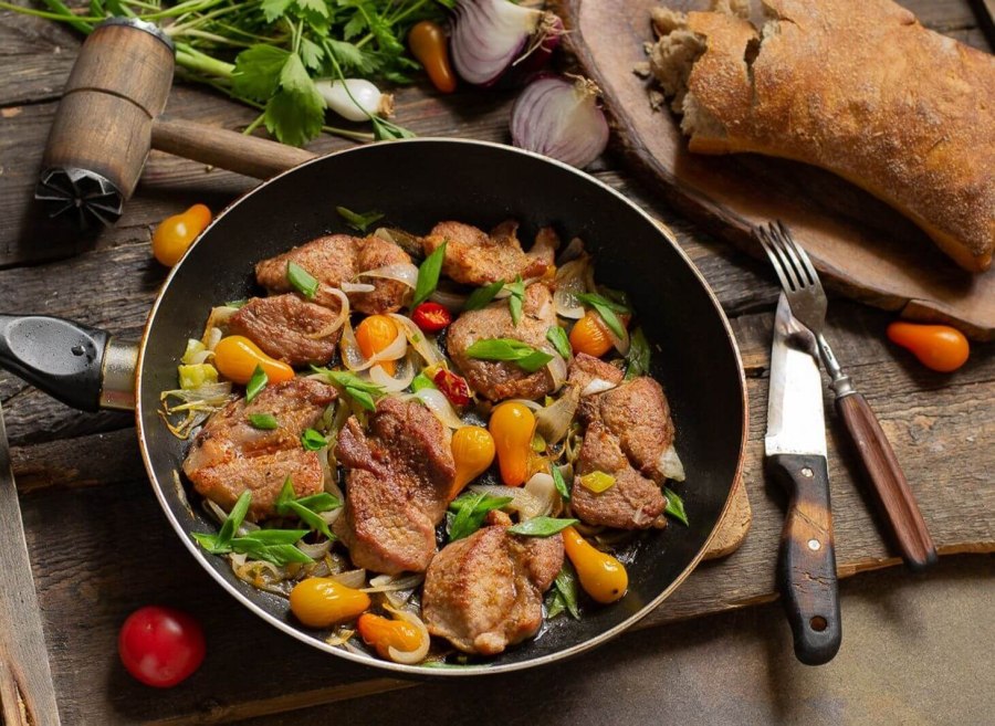 Куурдак из баранины с картошкой