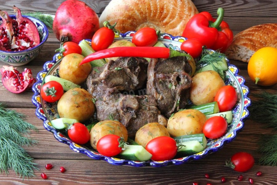 Казахская кухня Куырдак