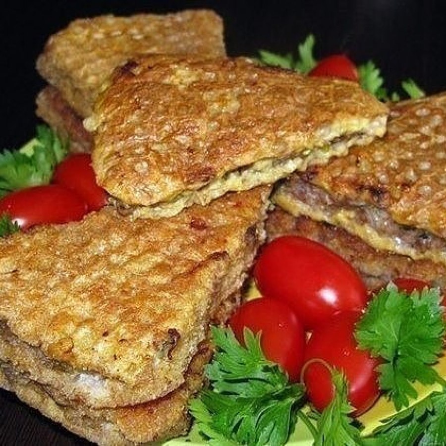 Вафельные котлетки в кляре