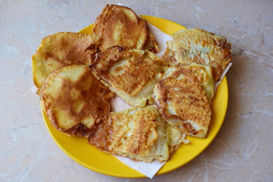 Фаршированные кольца лука