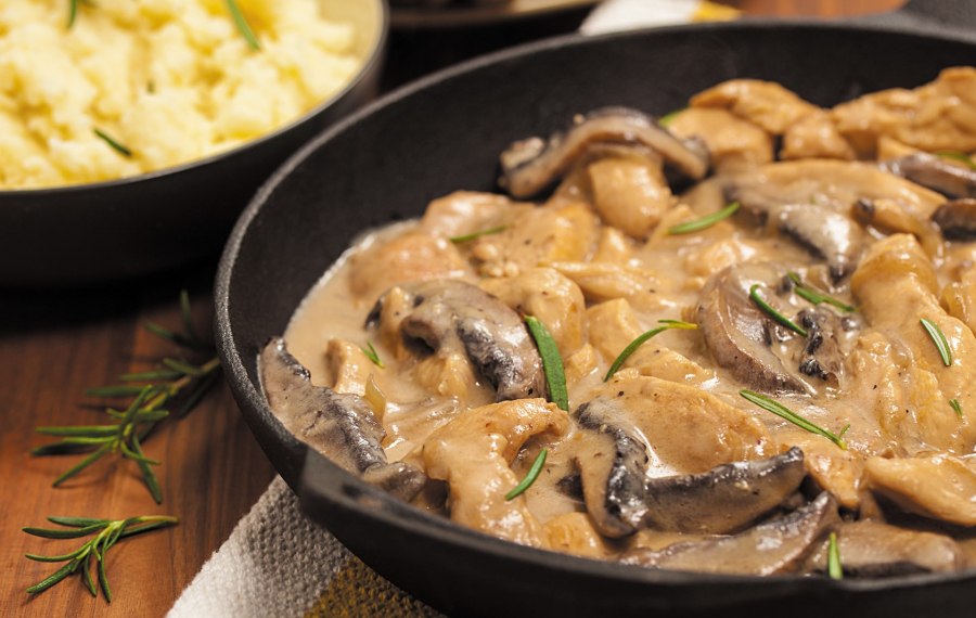 Грибочки и мясо
