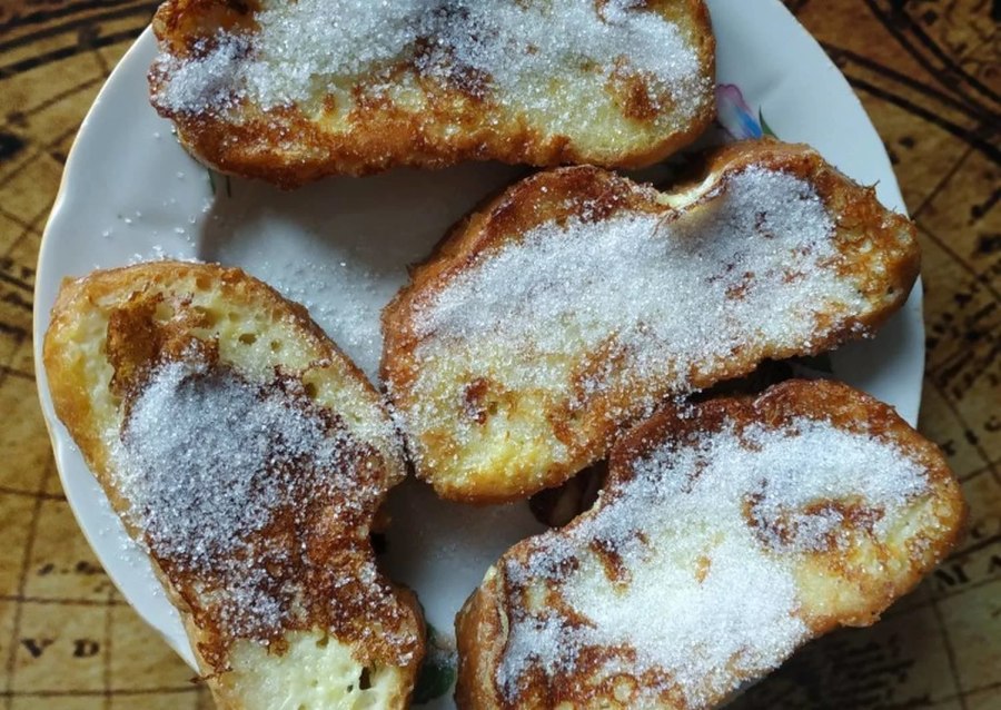 Гренки из белого хлеба