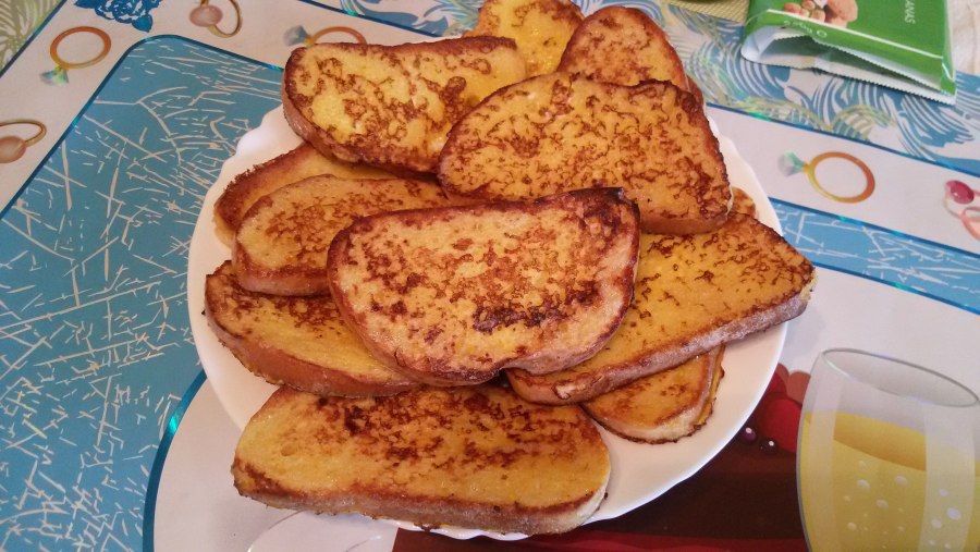 Гренки из белого хлеба