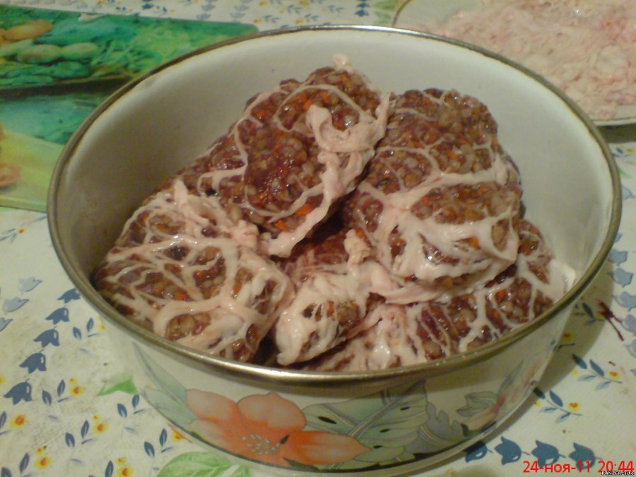 Порционные куски печени