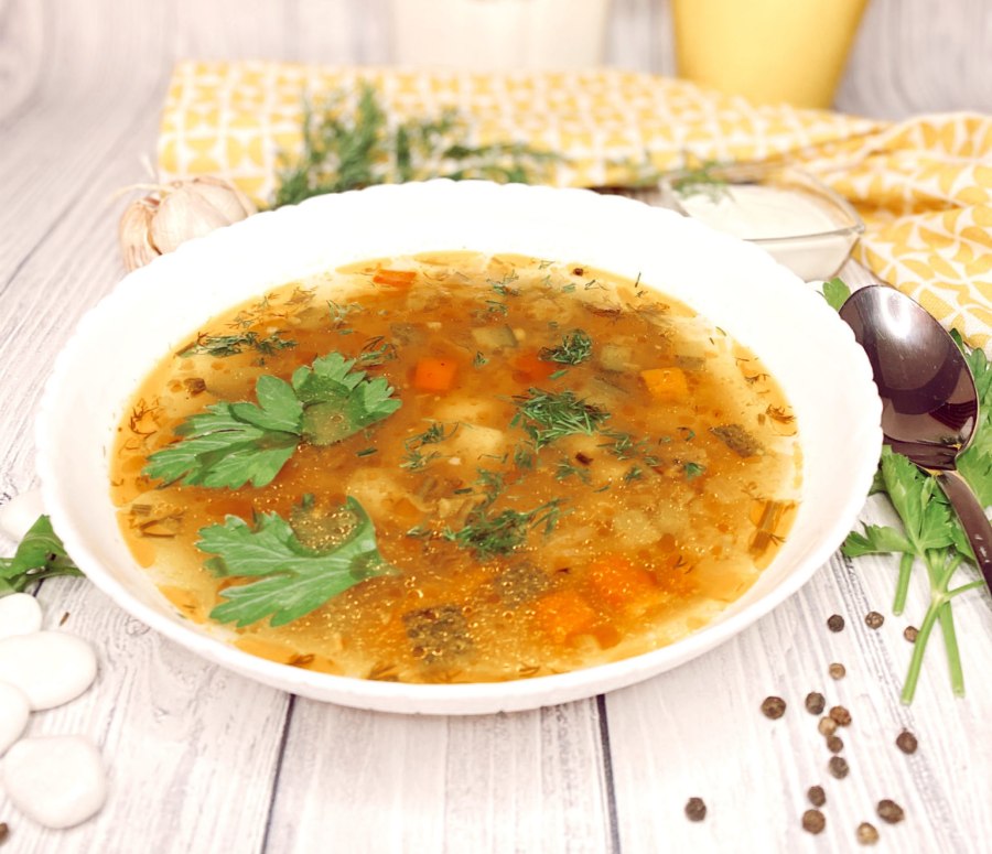 Рассольник с почками