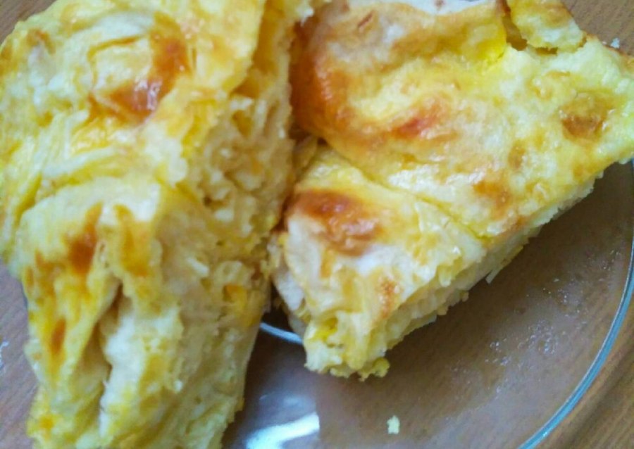 Лаваш с творогом и сыром в духовке