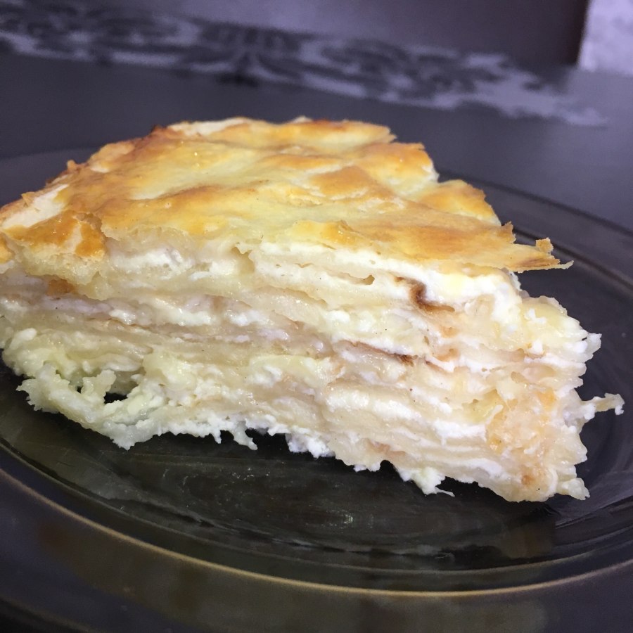 Пирог из лаваша с творогом сладкий