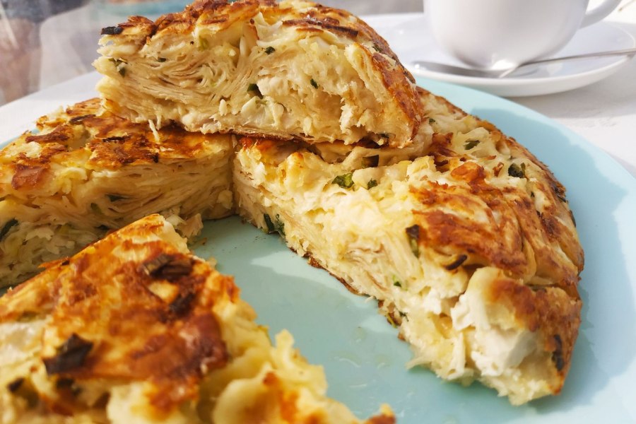 Ленивый пирог из лаваша