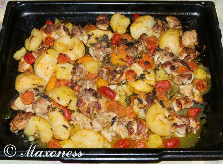 Шампиньоны с овощами
