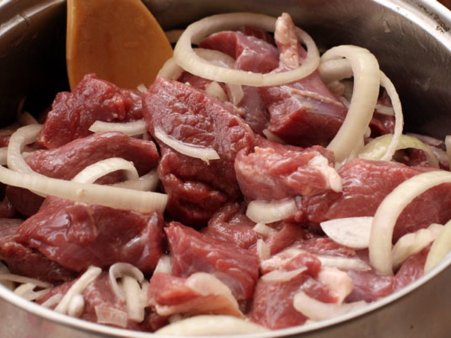 Говяжьи мясо шашлык