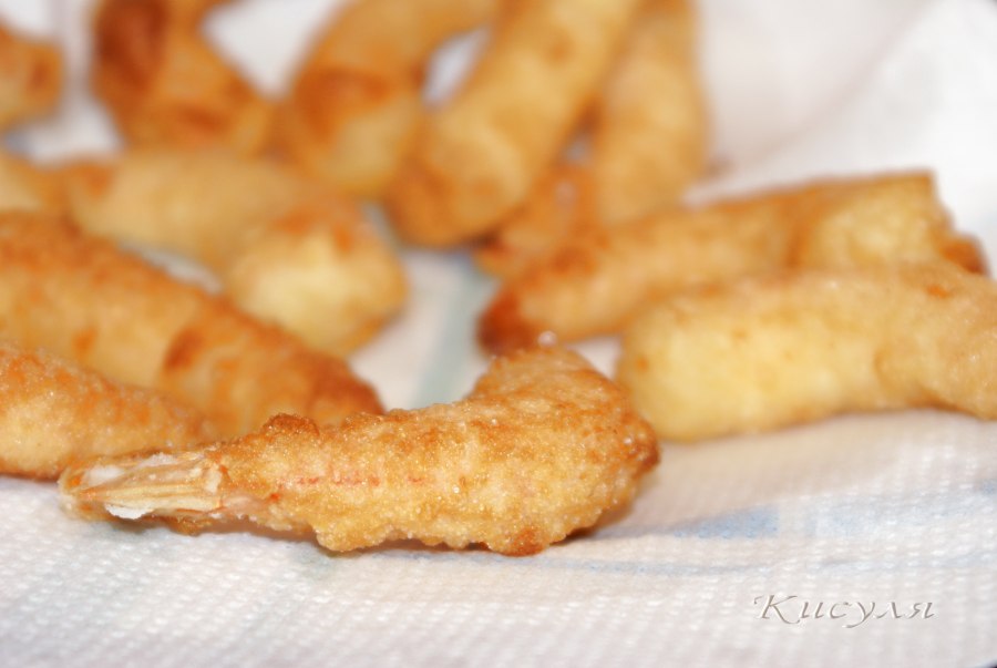 Картофель жареный в кляре