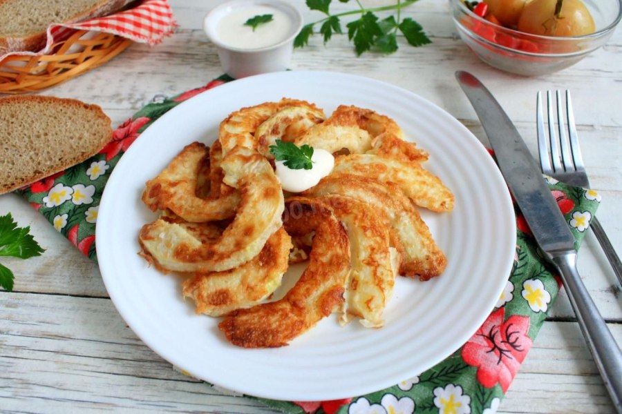 Хрустящая закуска из кабачков