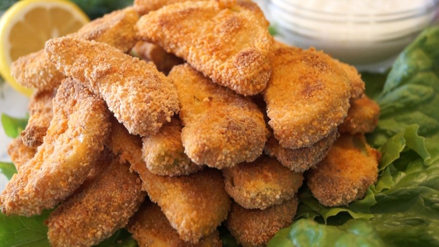 Кабачки в сырном кляре