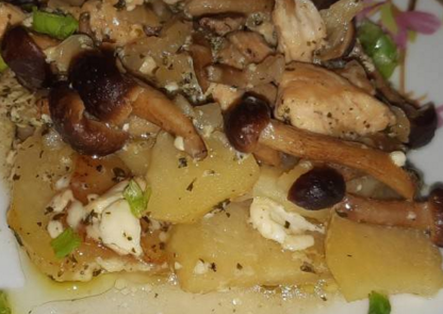 Бефстроганов с говядиной и грибами