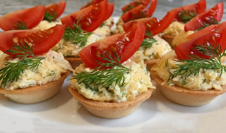 Сырная закуска в тарталетках