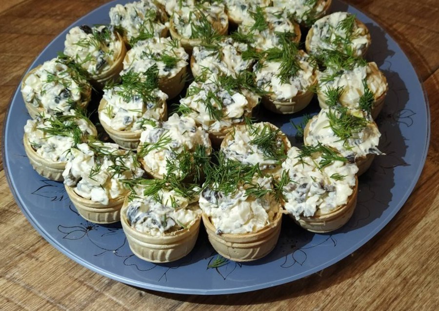 Закуска с плавленным сыром