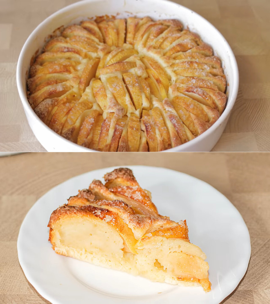 Яблочный пирог с хрустящей корочкой