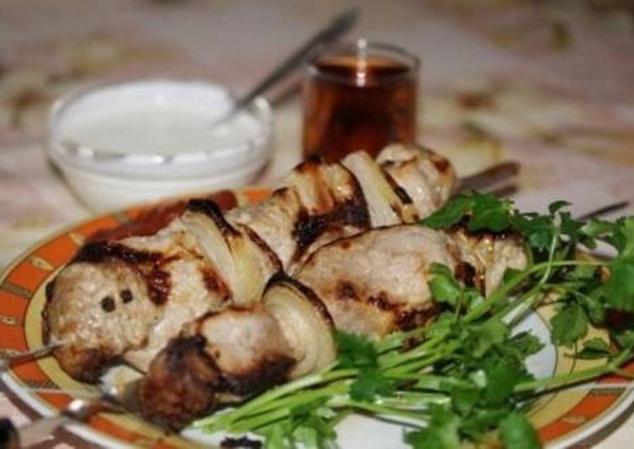Шашлык в медово горчичном маринаде