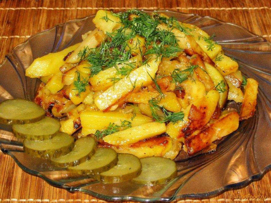 Жареная картошка с луком