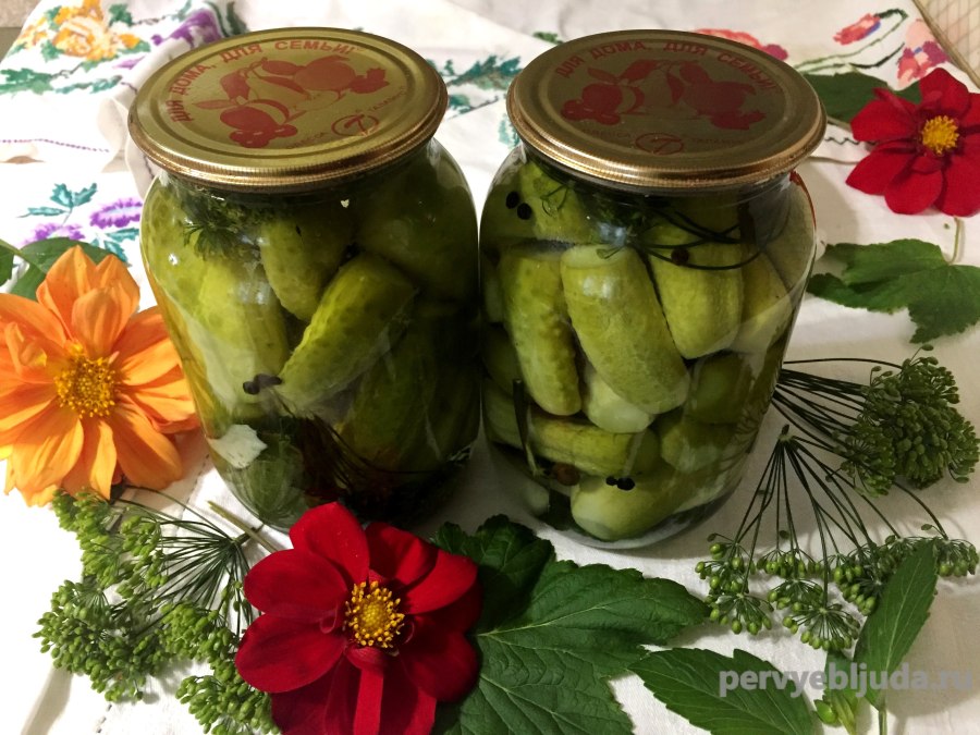 Огурцы с хреном