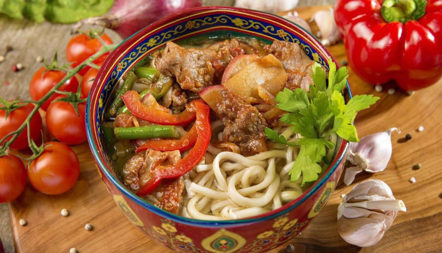 Макарон с женой