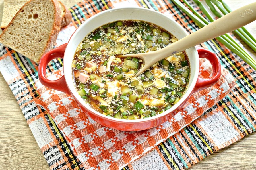 Чай с молоком окрошка на квасе