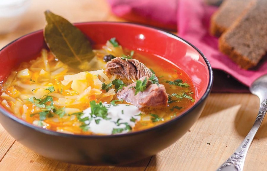 Щи с квашеной капустой