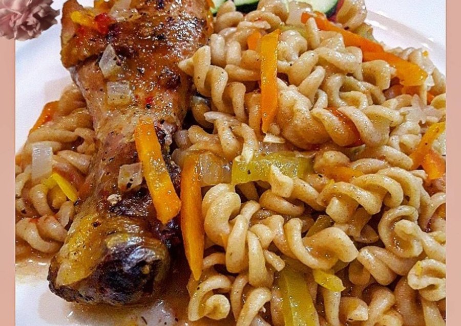 Спагетти с ребрышками