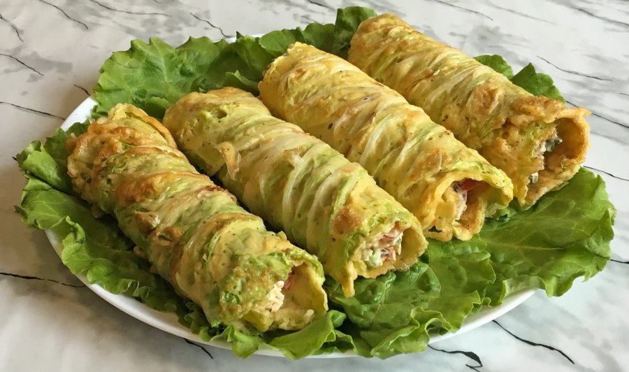 Закуска из пекинской капусты рулет