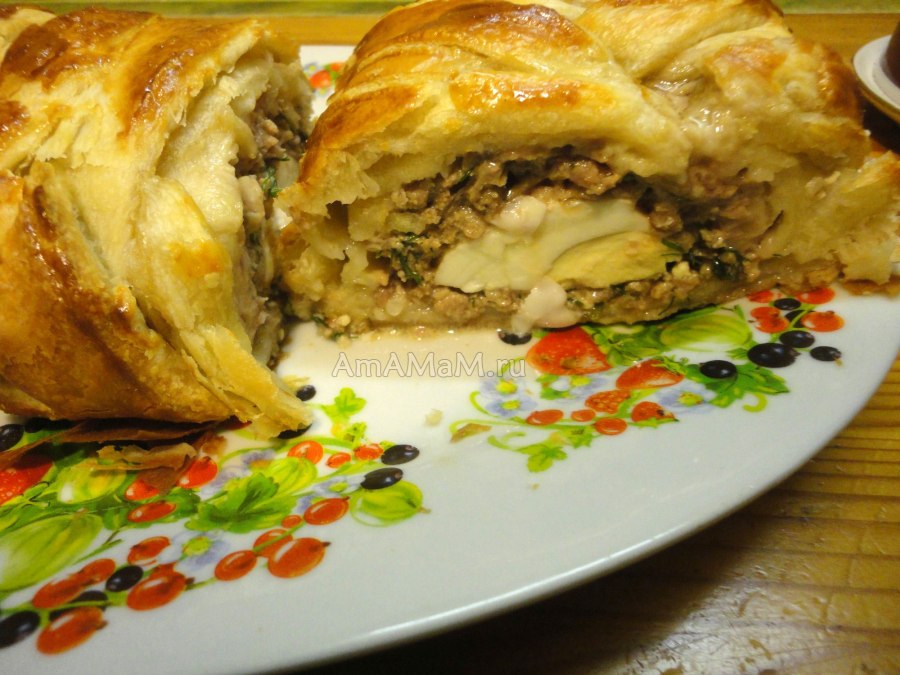 Цукини с моцареллой и мясом